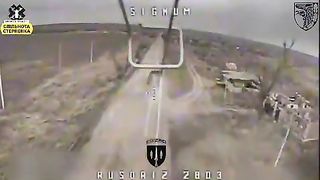 Ukraine Russia War | Signum Drone Targets Russian BTR with Troops | RCF