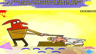 Can you understand these black humor cartoon..?