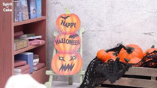 Sweet Halloween pumpkin cake ????????