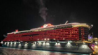 Scarlet Lady Virgin Voyages Night View