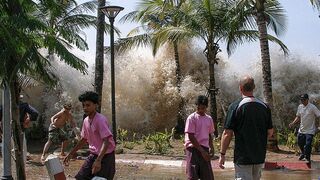 Tsunami Waves Hit Indonesia