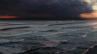 Beautiful sunset storm