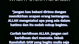 Carilah keridhoan Allah