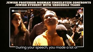 Norman Finkelstein confronts Jews Student I WILL NOT SILENT WHEN ISRAEL COMMITS IT CRIME PALESTINIAN