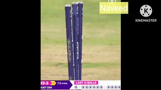 Shami bowled stokes