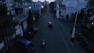Old City in Semarang Indonesia Drone View
