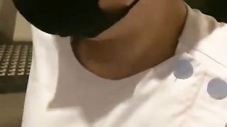cat sleeping in pocket