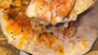 Spicy Shrimp queso dip