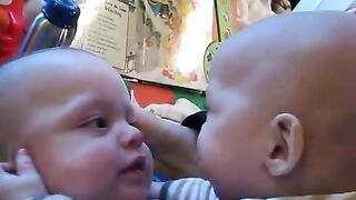 Funny twin baby video