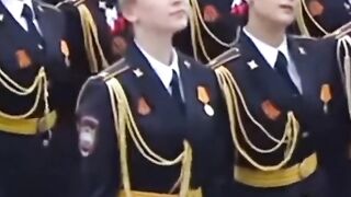 The beauty of russian female soldiers the smile they  put on there faces all