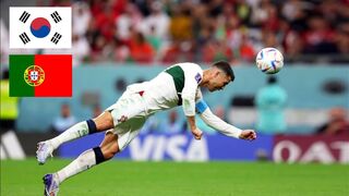 Cristiano Ronaldo diving header Vs South Korea!!????????????.