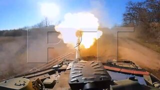 Ukrainian Punisher UAV dropping munitions on Russian positions