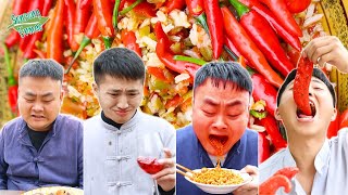 Spicy Food Challenge! __ TikTok Funny Mukbang __ Songsong and Ermao