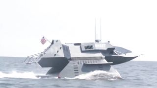 The secret stealth boat that flies underwater
