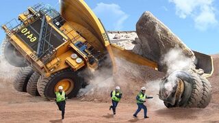 Dangerous Idiots Fastest Biggest Excavator, Truck & Heavy Equipment Construction Fails Driving