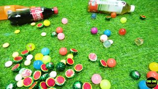 Experimento Coca cola, Sprite, Fanta, Mentos, Sandía de caramelo en el inodoro #011