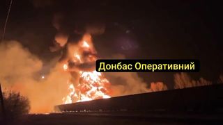 Ukraine Russia War | Large Fire at Donetsk Rail Hub and Warehouse | Reportedly Struck by U | RCF