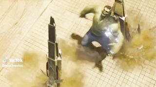 Hulk vs Iron Man|scene ʕ⁠´⁠•⁠ ⁠ᴥ⁠•̥⁠`⁠ʔ