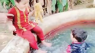 Baby Enjoying