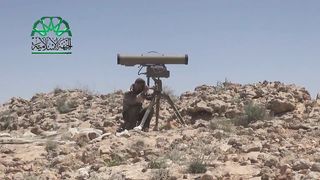 Syria Conflict | Opposition 9M133 Kornet Team Targets Syrian Army Tank | Qalamoun | Apr 5, | RCF