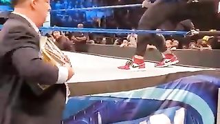 JOHN CENA BEAT ROMAN AND THE USOS AFTER WWE SMACKDOWN.