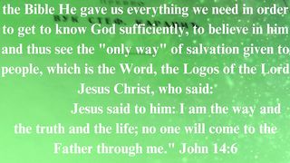 The Gospel according to John 6