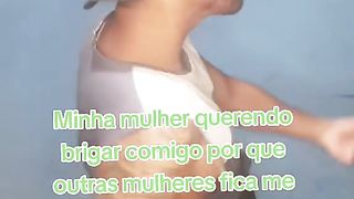 Minha mulher querendo brigar comigo por que outras mulheres fica me olhando na rua #dublagem