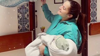 Aiman Khan shares first glimpses of newborn nephew #indiancricketer #alizasehervlogs #cricket