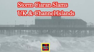 Storm Ciaran causes 'potentially lethal' damage in costal town of Hastings