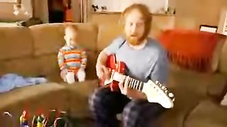 Funny video, Baby Guitarist