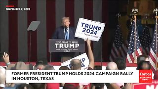 BREAKING NEWS: Trump Lambasts 'Crooked Joe Biden' At Fiery Campaign Rally In Houston, Texas