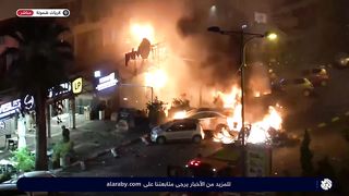 Israel War | Massive Fire in Kiryat Shmona | Al-Qassam Rocket Impact | RCF