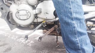 Motorcycle with reverse gear