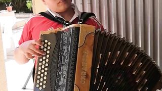 Tiago Ramos with his concertina.