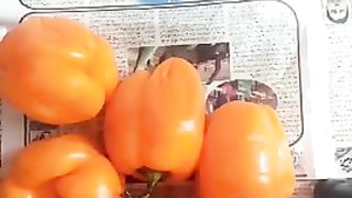 Yellow capsicums