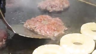 Korean style American Handmade Burger - Korean street food