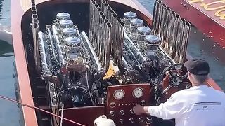 Just wait until you hear these twin V16s fire up????????#racingboat #engine #rawpower