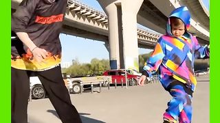 Little Boy Dancing Shuffle 2