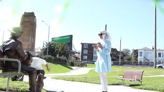 Cowboy prank in Melbourne part 1 awesome reaction don t miss lelucon statuse parank luco patung