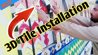 How to install 3D Tiles Designs || 3d tile design kase lgay @besttilesdesign