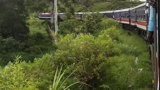 During travel by train