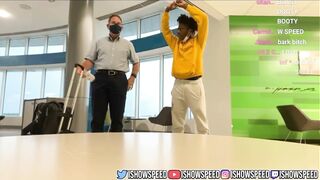 I Show Speed Makes Airport Worker SHAKE IT
