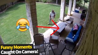 Funny Moments Caught On Security Cameras