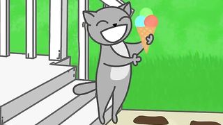 ???? Sad story of a cunning cat ???????????? (Funny Cartoon)
