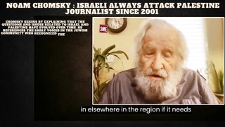 Noam Chomsky | Israeli always attack Palestine journalist since 2001