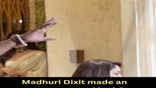 Madhuri Dixit made an appearance at Manish Malhotra's Diwali Bash #madhuridixit #shorts #short #trending #viral #bollywood #shortvideo
