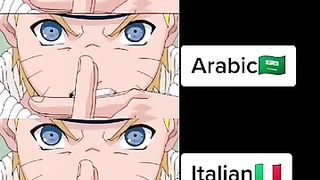 MULTICLONAGE ! #naruto #narutoshippuden #japanese #english #french #italian #arabic
