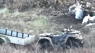 Ukraine Russia War | UA POV: Aerobomber Group Destroys Russian Quad Next to Reinforced Pos | RCF