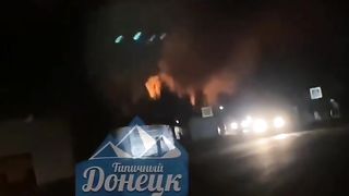 Ukraine Russia War | UA POV: Donetsk City - Russian Ammo Depot Cooks Off and Detonates Aft | RCF