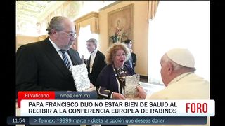 El papa fransisco dijo no estar bien de salud